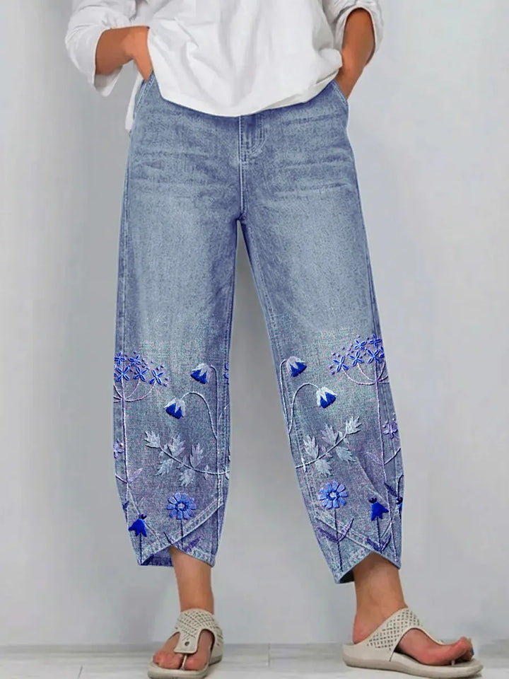 Happie | Casual Embroidered Pants