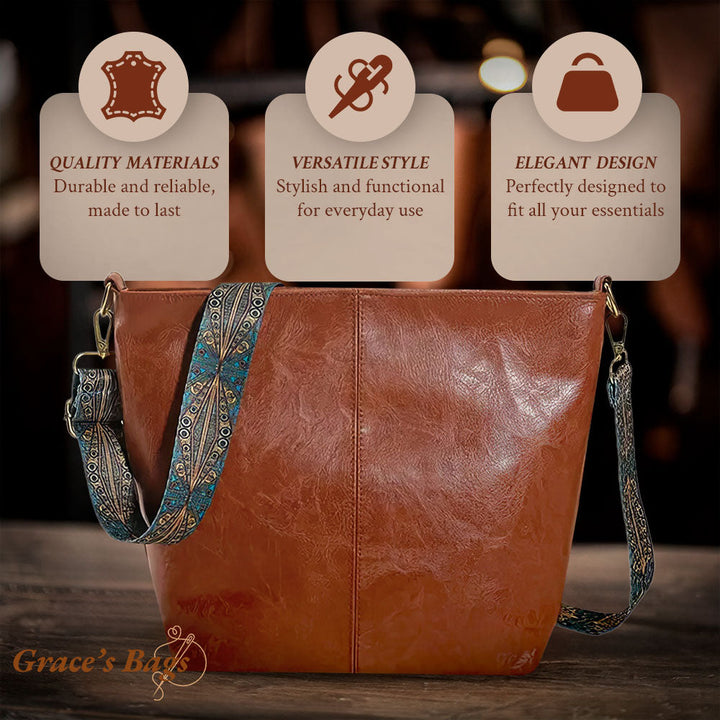 Chelsey | Leather Shoulder Bag