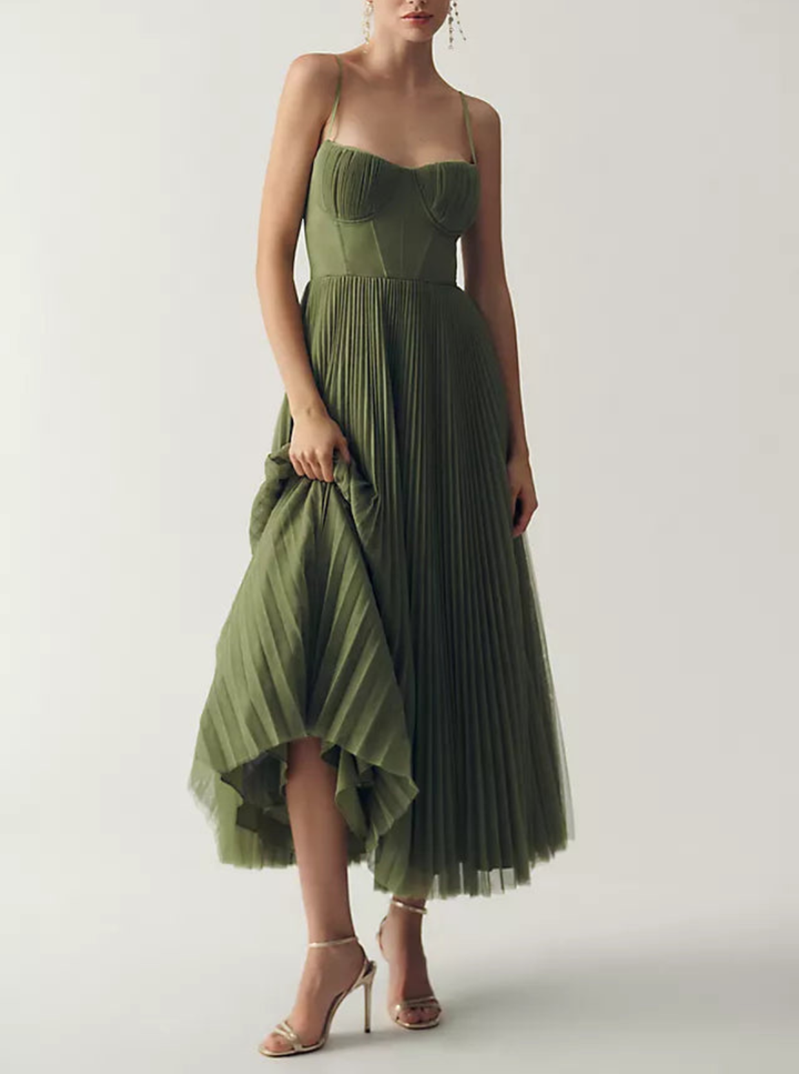Shania | Elegantly Draped Tulle Dress