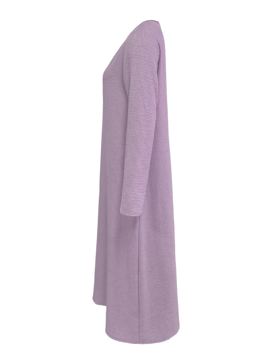 Clarisse | Women's V-neck Long Sleeve Solid Color Casual Loose Dress