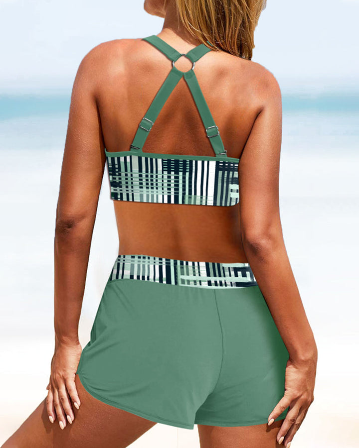 Janette | High Waist Ribbed Bikini