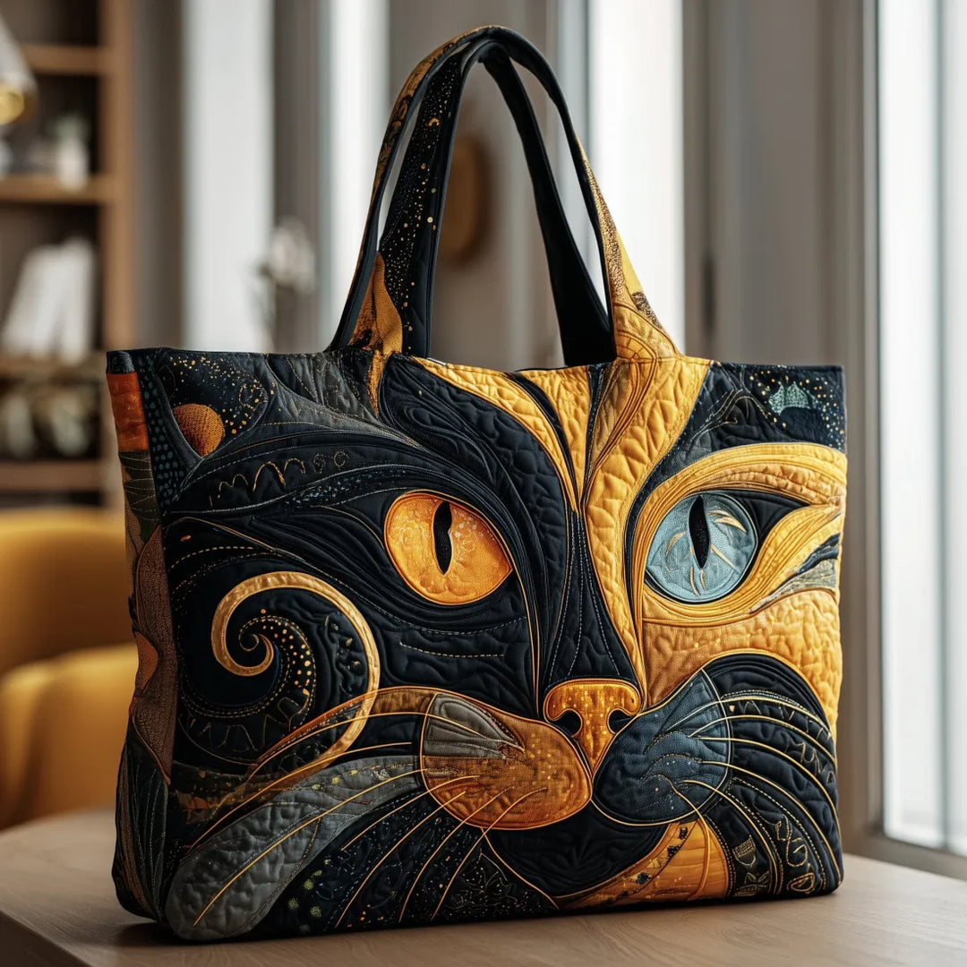 Hera | Artisanal Mystical Cat Tote Bag