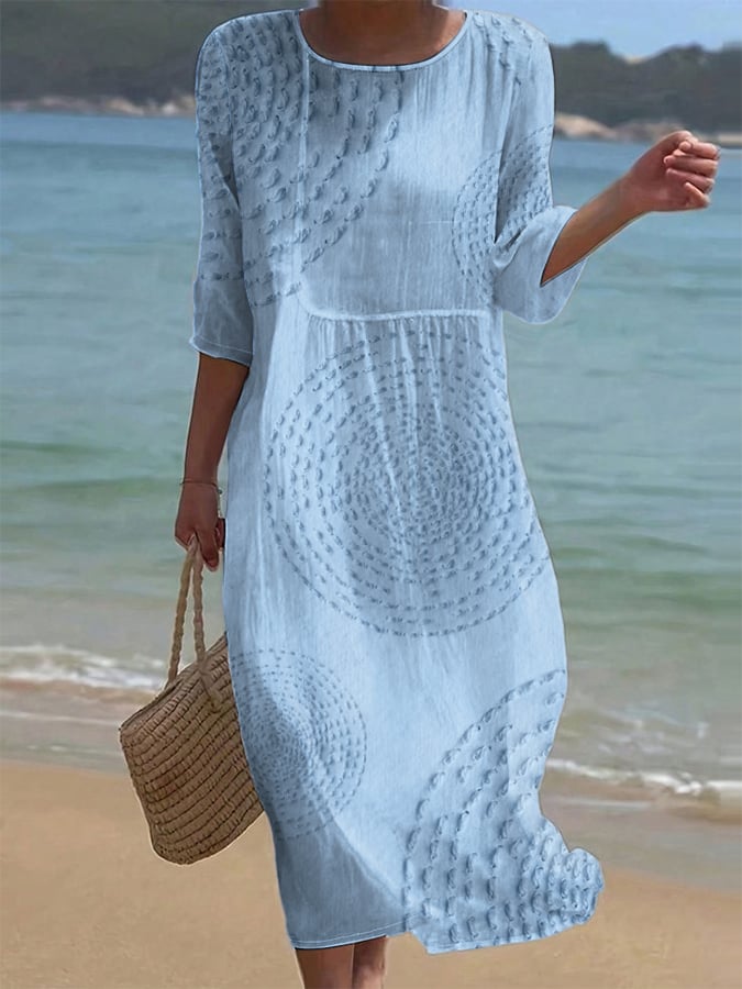 Belle | Embroidered women's casual dress