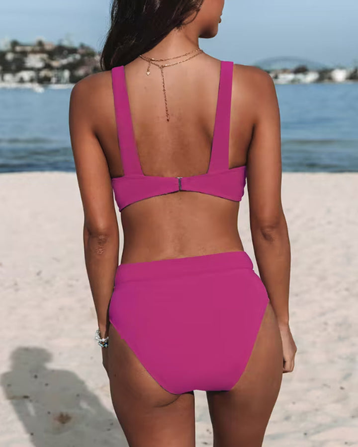 Hilde | Solid High-Cut Swimsuit