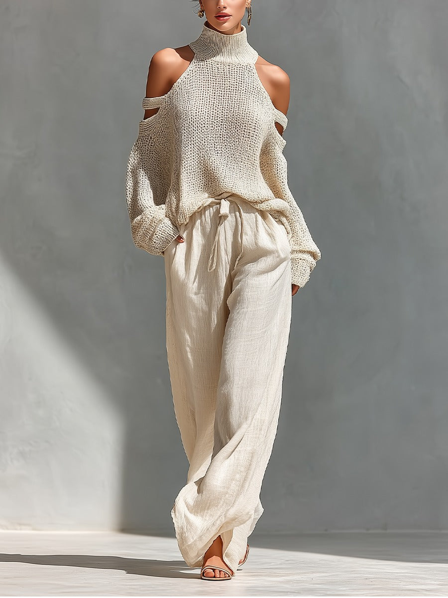 Sarah | Knit and Linen Fashion Set