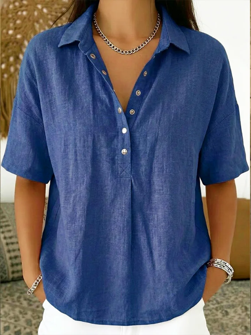 Winnie | Blouse with Collar and Button