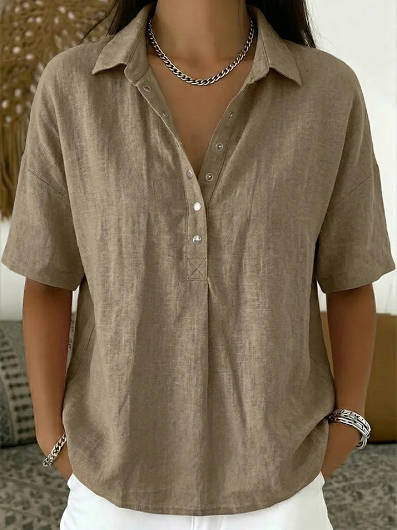 Winnie | Blouse with Collar and Button