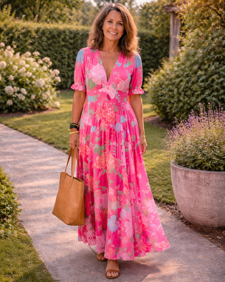 Debbie | Flattering Floral Maxi Dress