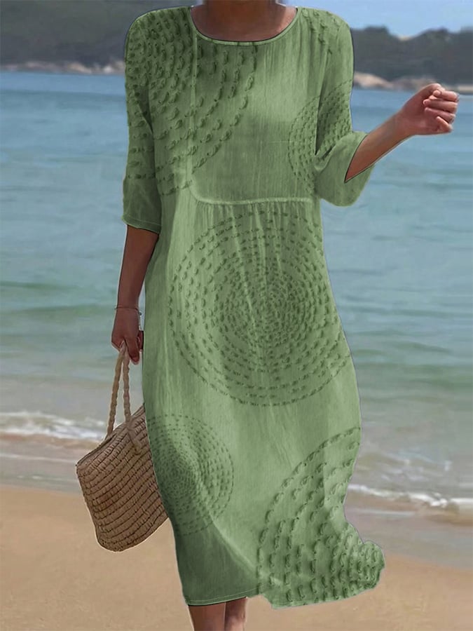 Thalia | Embroidered casual dress for women