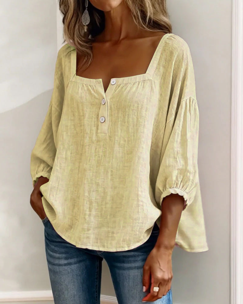 Sherri | Elegant Blouse with Square Neckline