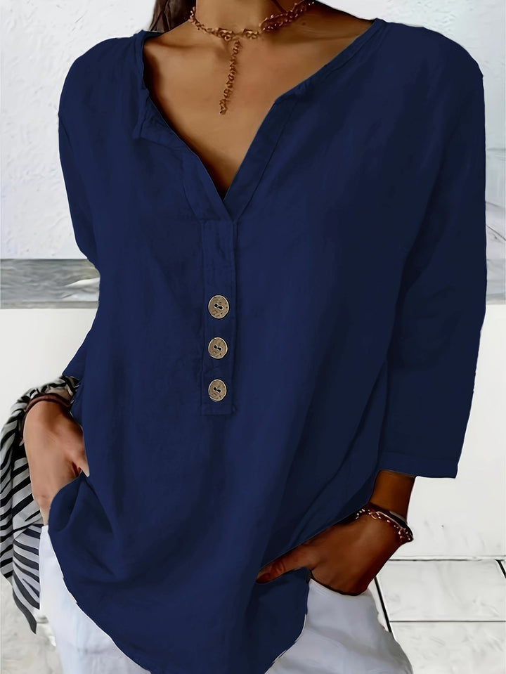 Solénya | Cotton-Linen Blouse