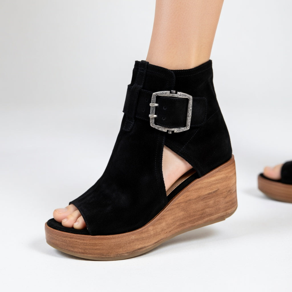 Odette | Modern Style Open Wedge Ankle Boots