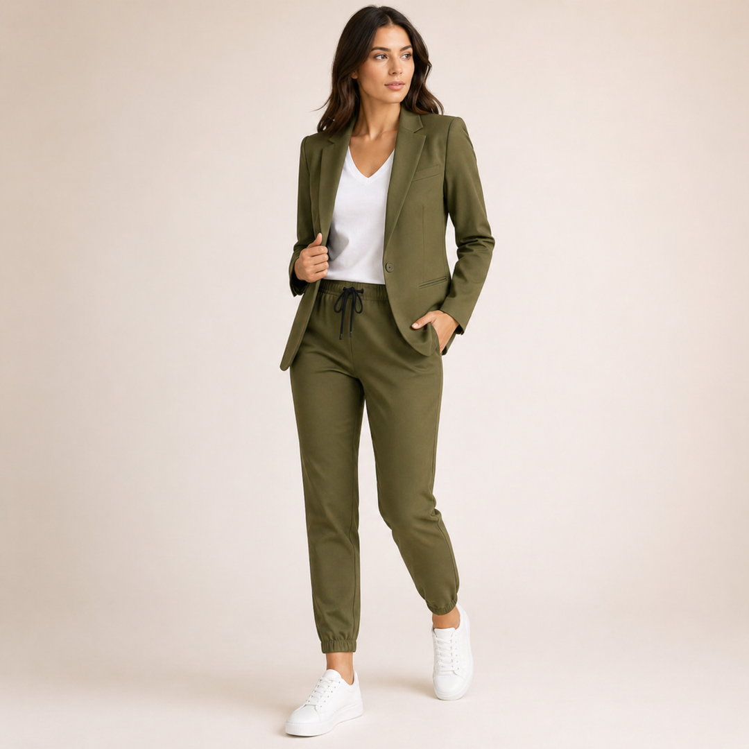 Eva | Casual Suit Set with Sporty Accent