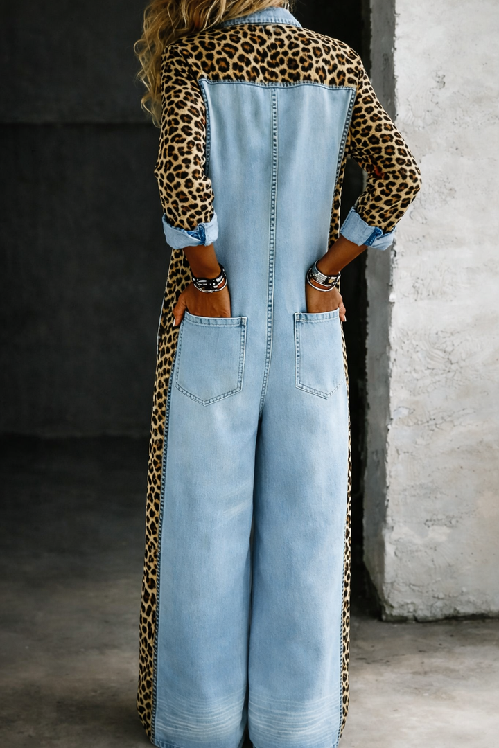 Amanda | Denim Shirt Jumpsuit