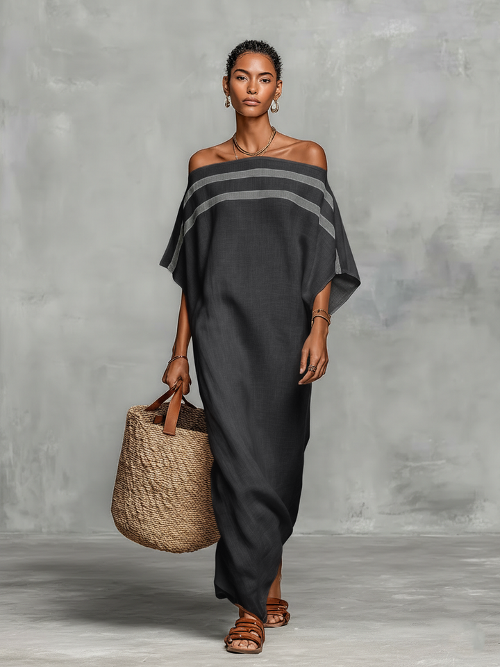 Leni | Minimalist Linen Maxi Dress