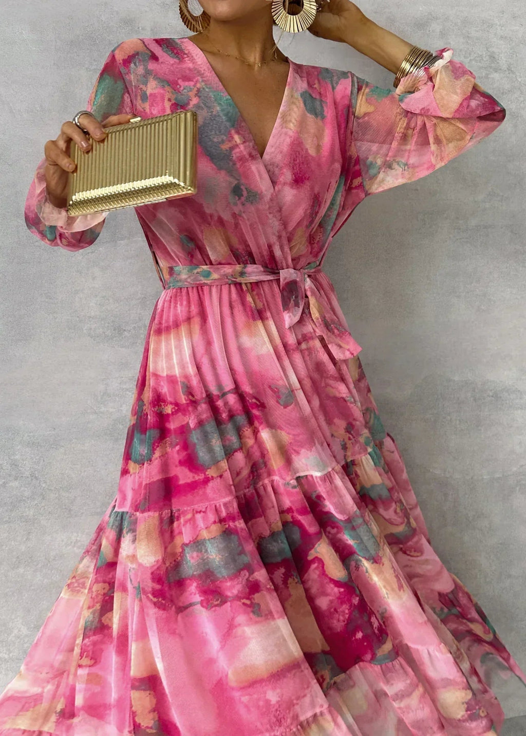 Vivienne | Wrap Dress with Floral Print