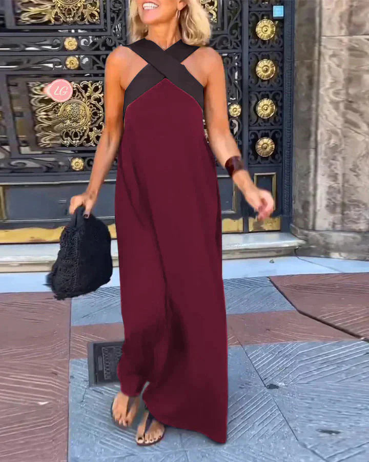 Quirine | Wrap-Front Maxi Dress