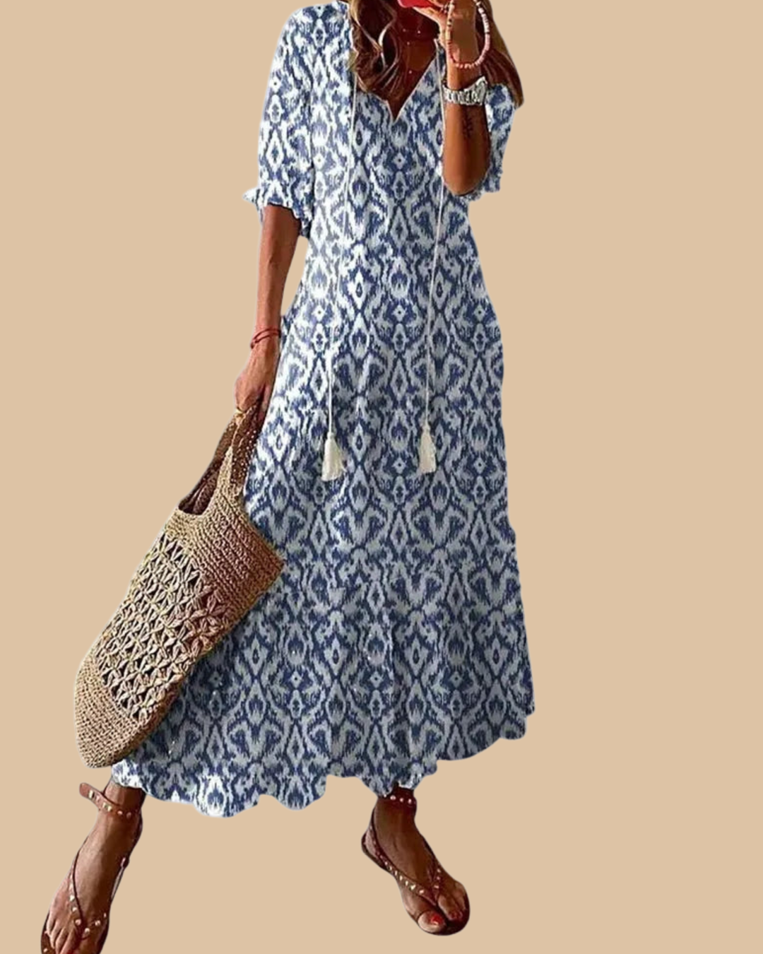 Sofia | Boho Vintage Summer Maxi Dress