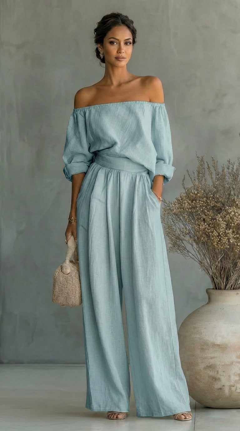 Liliána – Exclusive linen-effect set for a stylish summer