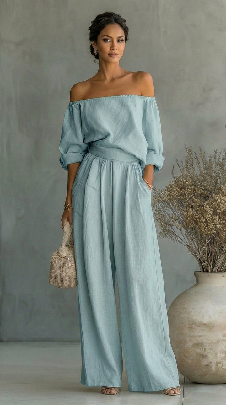 Liliána – Exclusive linen-effect set for a stylish summer