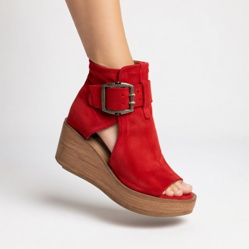 Odette | Modern Style Open Wedge Ankle Boots