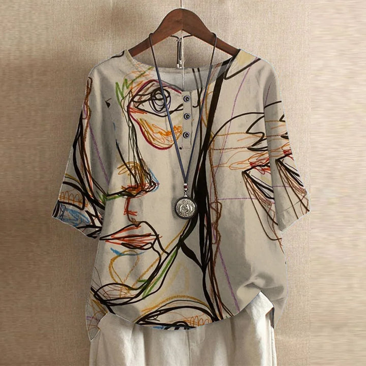 Dakota | Retro Printed Blouse