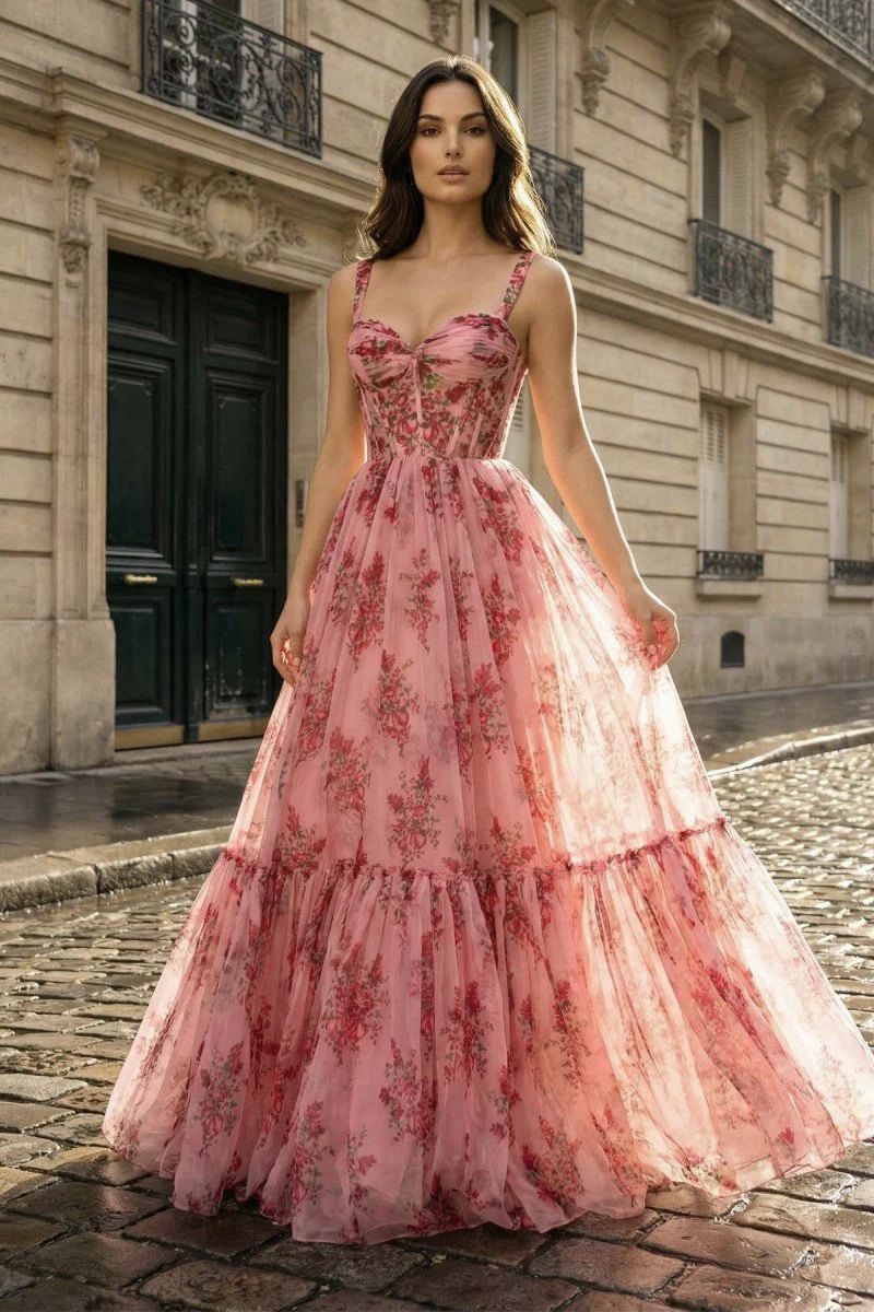 Elysian | Tiered Ruffle Tulle Gown
