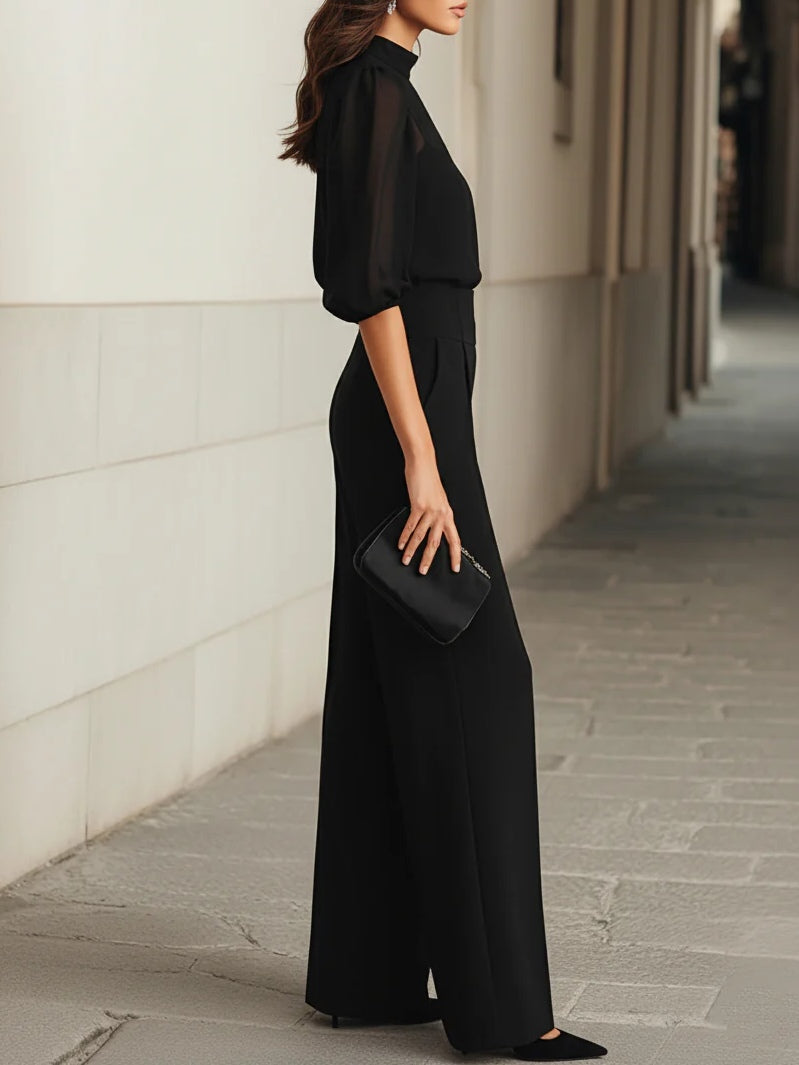 Jessica | Black Sheer Three-Piece Set