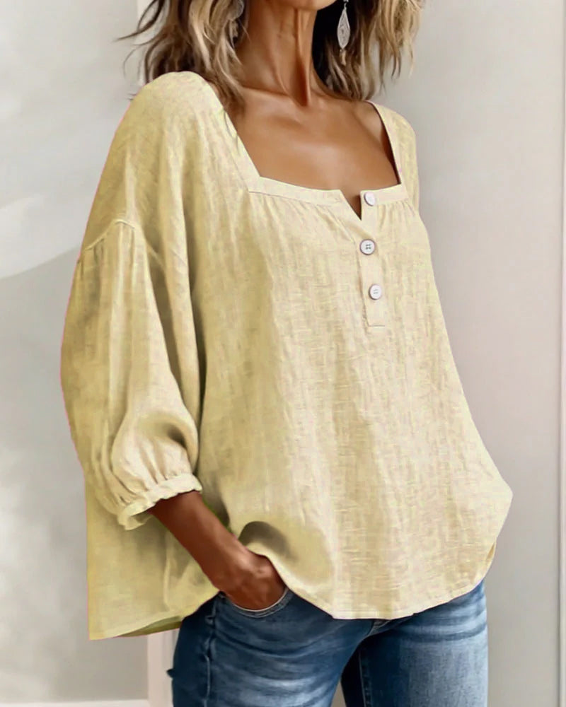 Sherri | Elegant Blouse with Square Neckline
