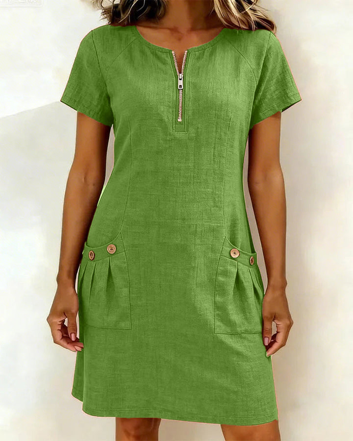 Maui | Relaxed Zipper Pocket Dress