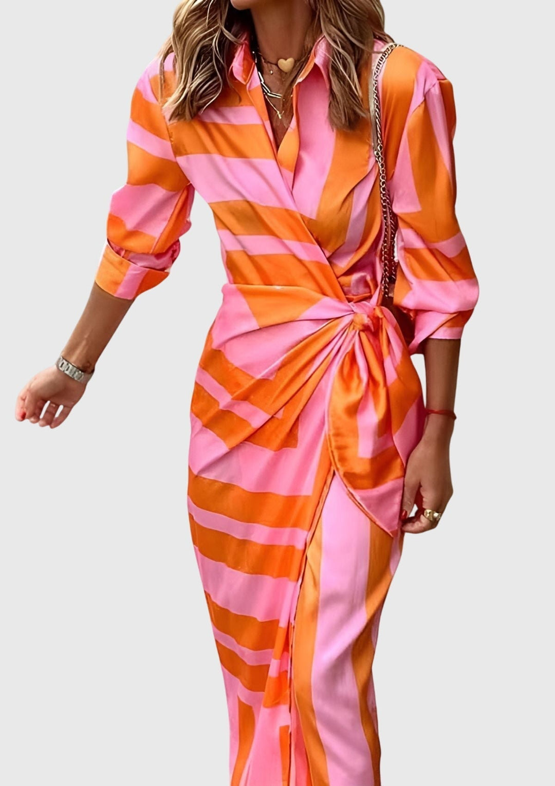 Everly | Elegant Wrap Dress With Print