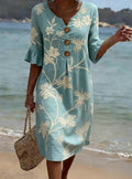 Anna | Casual women's dress with floral print