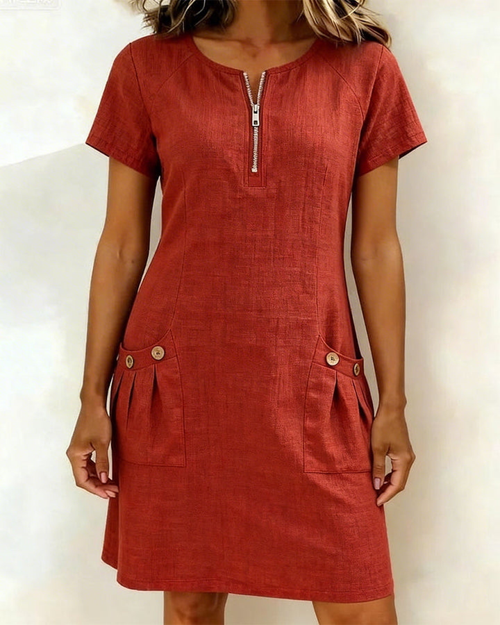 Maui | Relaxed Zipper Pocket Dress