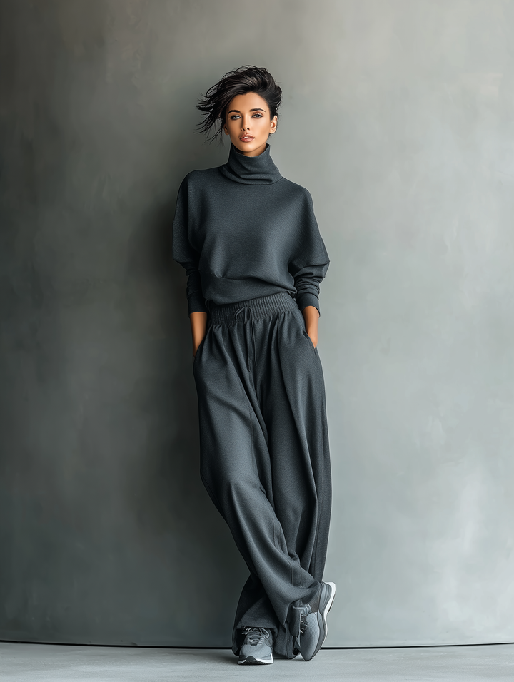 Wilma | Knit Ensemble Wide Pants