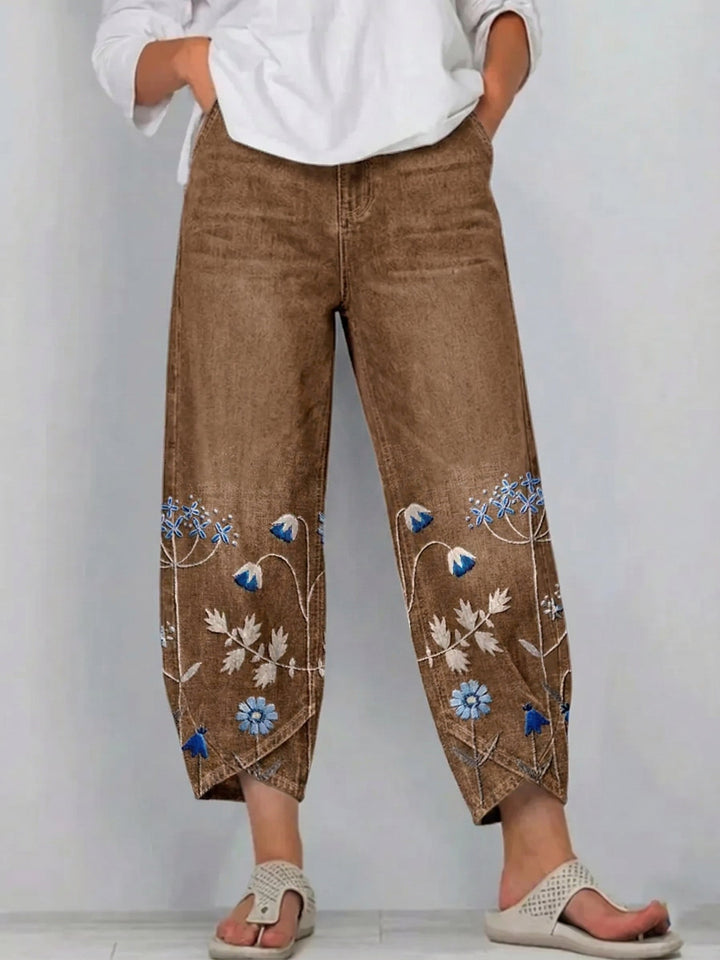 Happie | Casual Embroidered Pants