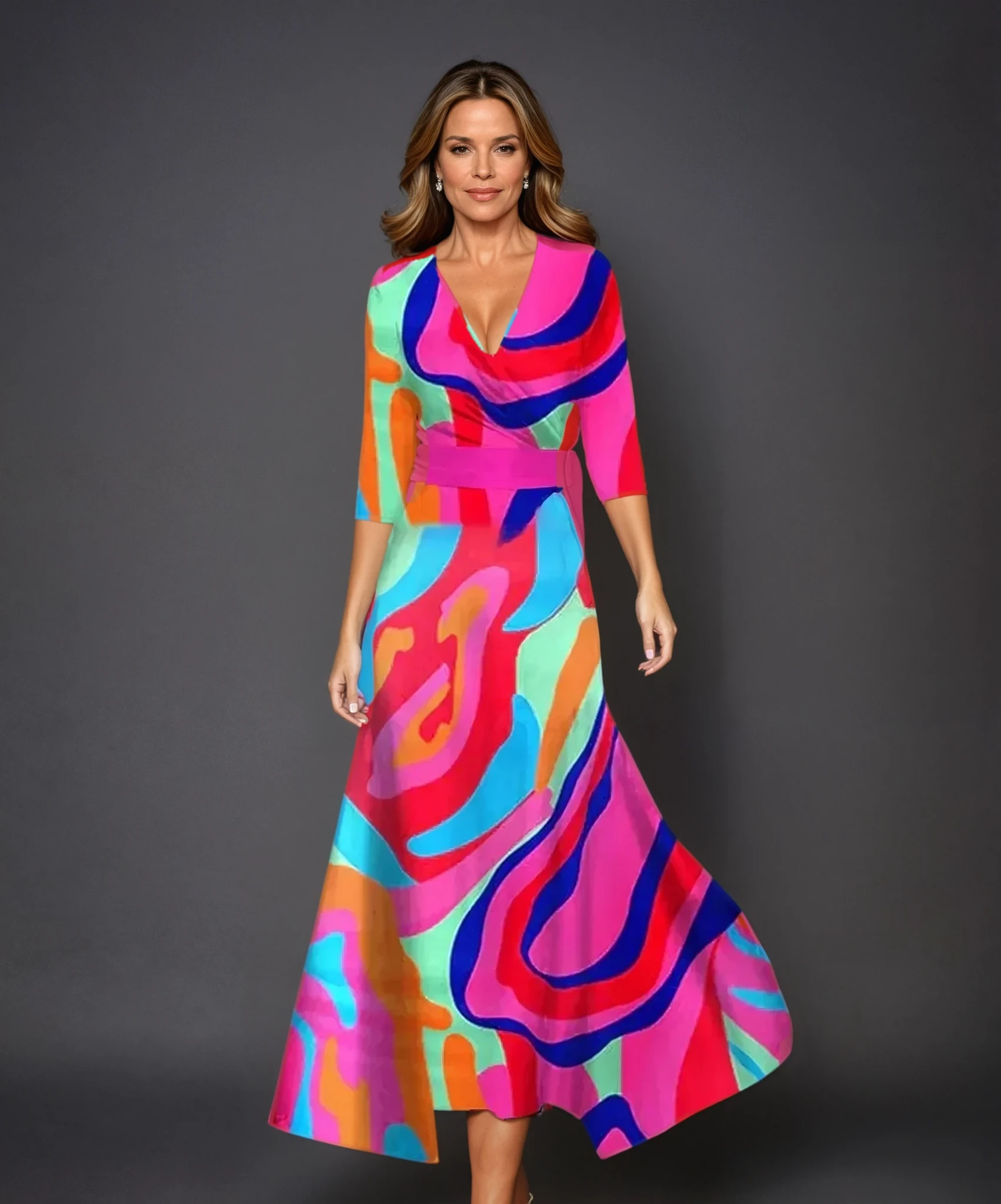 Bella | Chic Dress with Floral Print