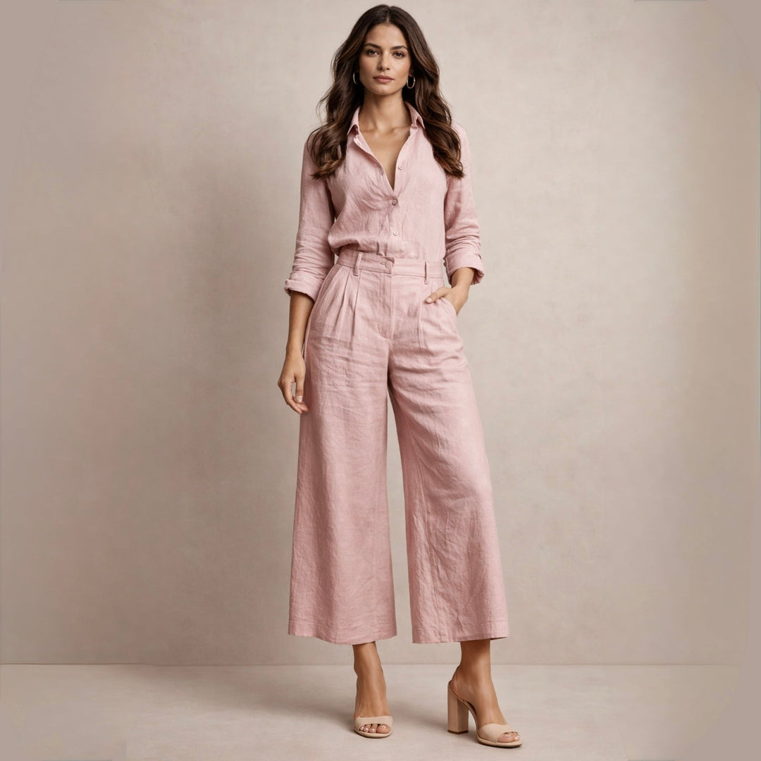 Delphine | Elegant Linen Set