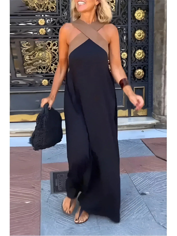 Quirine | Wrap-Front Maxi Dress