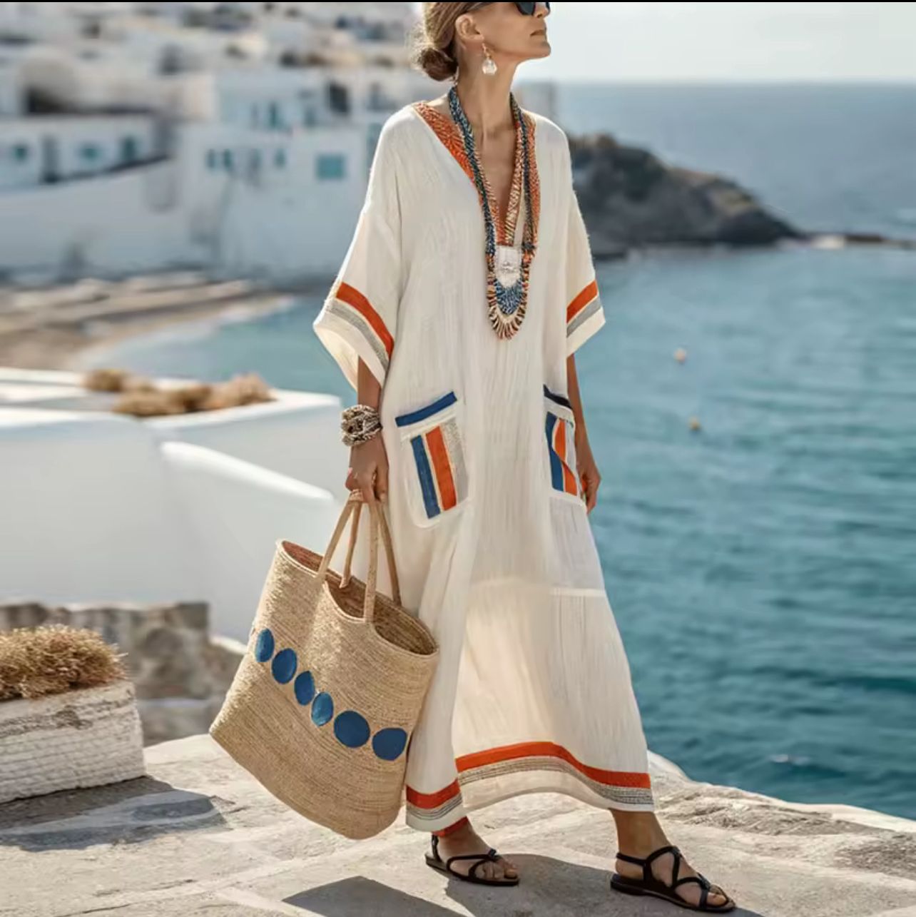 Mary | Elegant Long Beach Dress