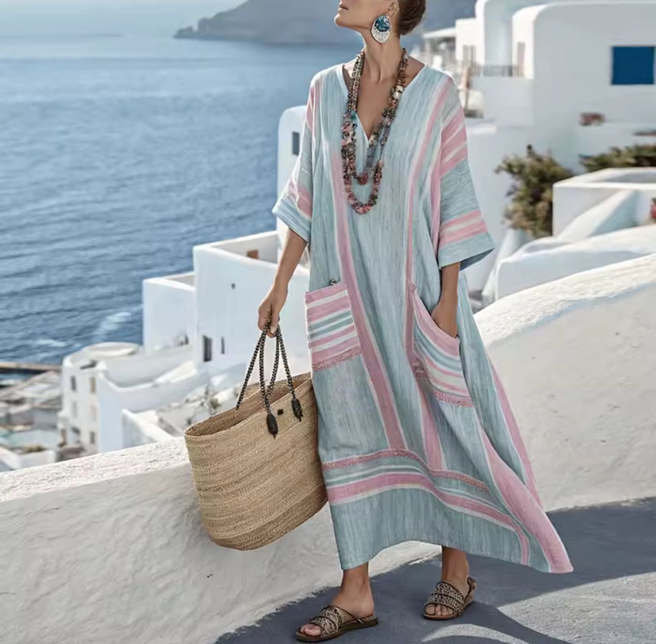 Mary | Elegant Long Beach Dress