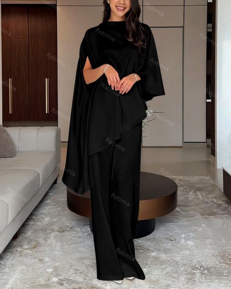 Celestine | Irregular Top & Pants Two-piece Set