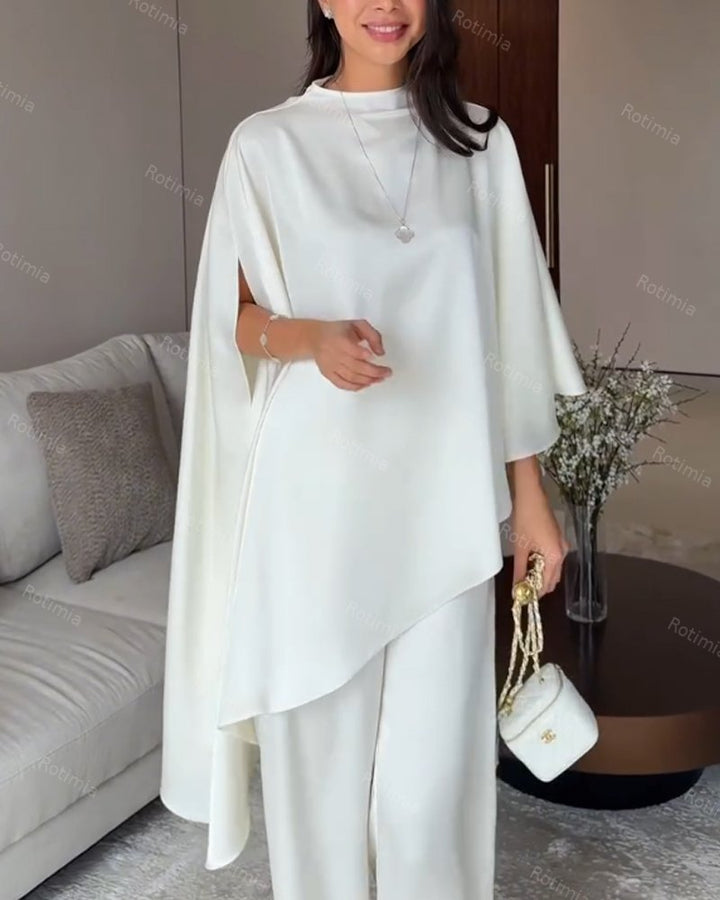 Celestine | Irregular Top & Pants Two-piece Set